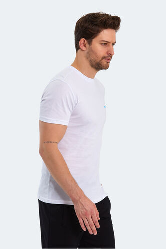 Slazenger PANCO Men's Short Sleeve T-Shirt White - Thumbnail