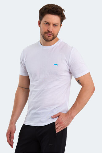 Slazenger PANCO Men's Short Sleeve T-Shirt White - Thumbnail