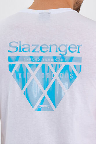 Slazenger PANCO Men's Short Sleeve T-Shirt White - Thumbnail