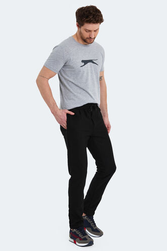 Slazenger PART Men's Sweatpants Bottoms Black - Thumbnail