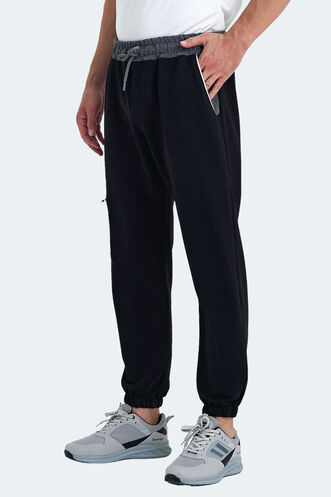 Slazenger PARTNER Men's Sweatpants Black - Thumbnail