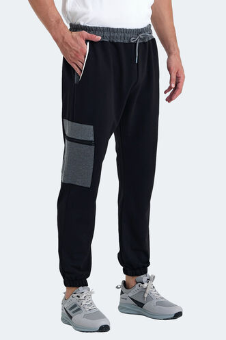 Slazenger PARTNER Men's Sweatpants Black - Thumbnail