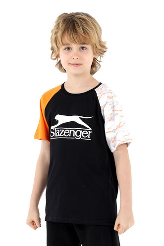 Slazenger PARVEEN Boys Short Sleeve T-Shirt Black - Thumbnail