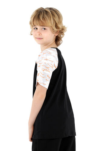 Slazenger PARVEEN Boys Short Sleeve T-Shirt Black - Thumbnail