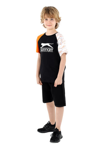 Slazenger PARVEEN Boys Short Sleeve T-Shirt Black - Thumbnail