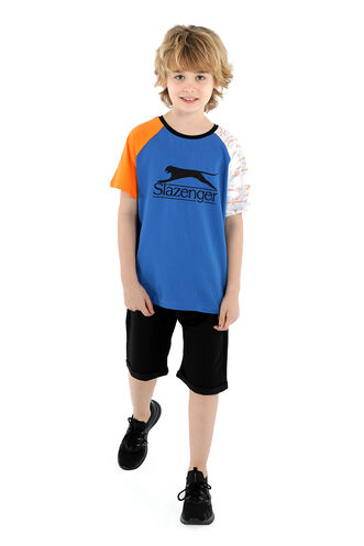 Slazenger PARVEEN Boys Short Sleeve T-Shirt Sax Blue - Thumbnail