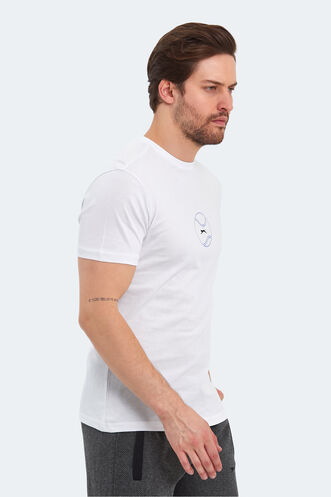 Slazenger PASSAGE Erkek T-Shirt Beyaz - Thumbnail