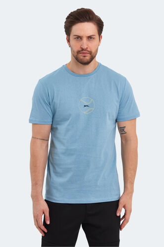 Slazenger PASSAGE Erkek T-Shirt Mavi - Thumbnail