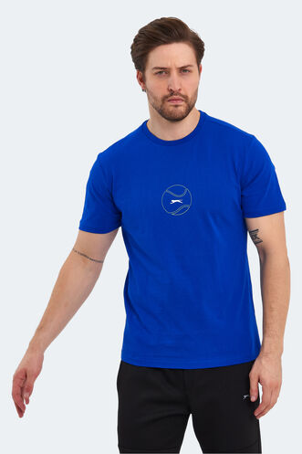 Slazenger PASSAGE Erkek T-Shirt Saks Mavi - Thumbnail