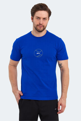 Slazenger PASSAGE Erkek T-Shirt Saks Mavi - Thumbnail