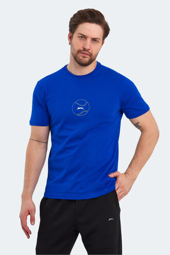 Slazenger PASSAGE Erkek T-Shirt Saks Mavi - Thumbnail