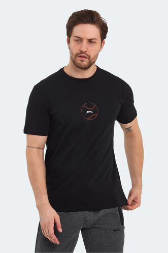 Slazenger PASSAGE Erkek T-Shirt Siyah - Thumbnail