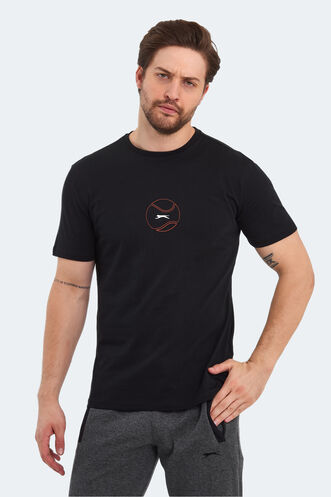 Slazenger PASSAGE Erkek T-Shirt Siyah - Thumbnail