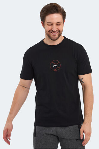 Slazenger PASSAGE Erkek T-Shirt Siyah - Thumbnail