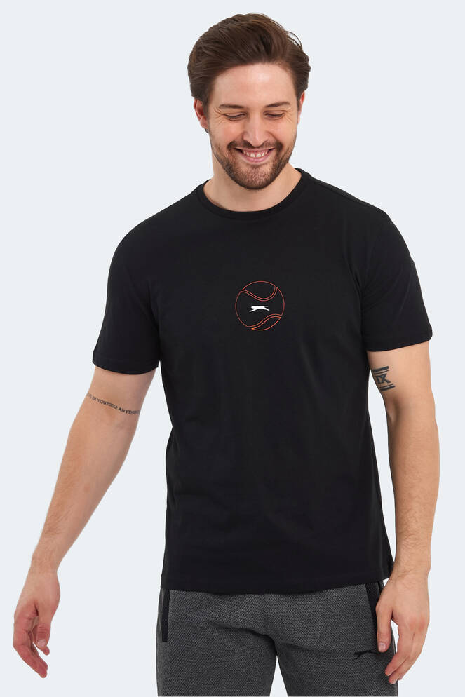 Slazenger PASSAGE Erkek T-Shirt Siyah