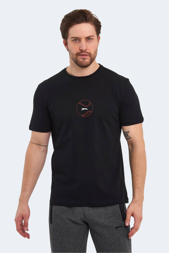 Slazenger PASSAGE Erkek T-Shirt Siyah