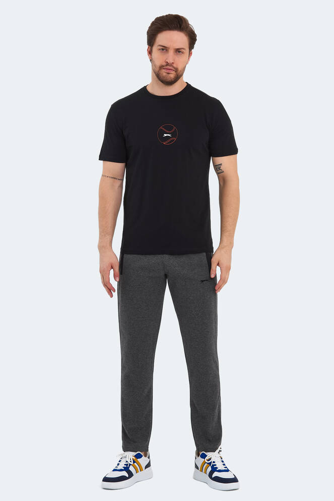 Slazenger PASSAGE Erkek T-Shirt Siyah