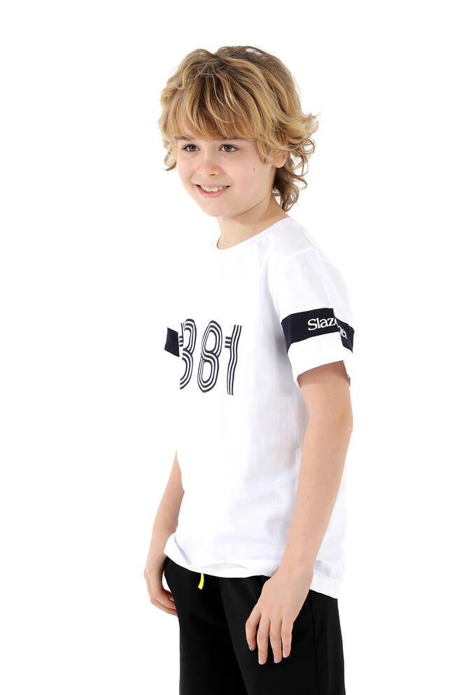 Slazenger PASSANG Boys Short Sleeve T-Shirt White