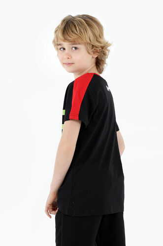 Slazenger PAT Boys Short Sleeve T-Shirt Black - Thumbnail