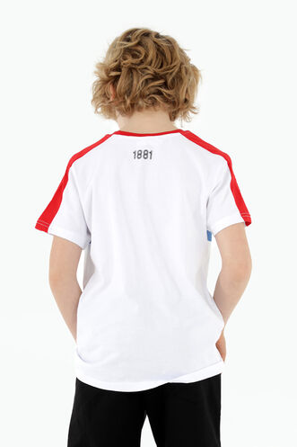 Slazenger PAT Boys Short Sleeve T-Shirt White - Thumbnail