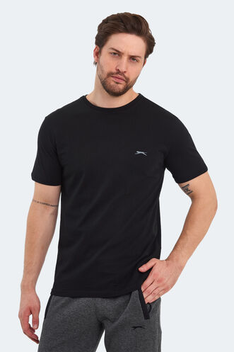 Slazenger PATKA Erkek T-Shirt Siyah - Thumbnail