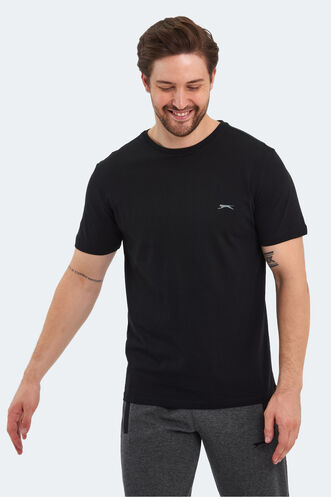 Slazenger PATKA Erkek T-Shirt Siyah - Thumbnail