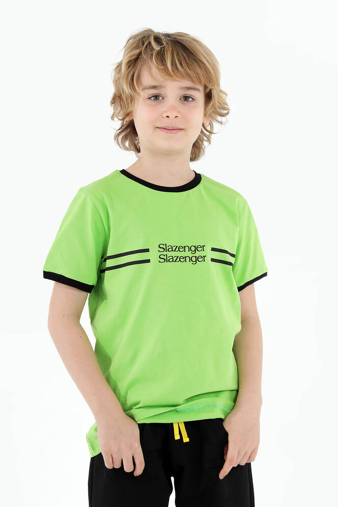 Slazenger PATRICIA Boys Short Sleeve T-Shirt Green