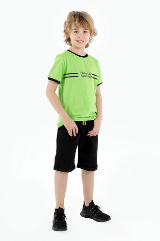 Slazenger PATRICIA Boys Short Sleeve T-Shirt Green - Thumbnail