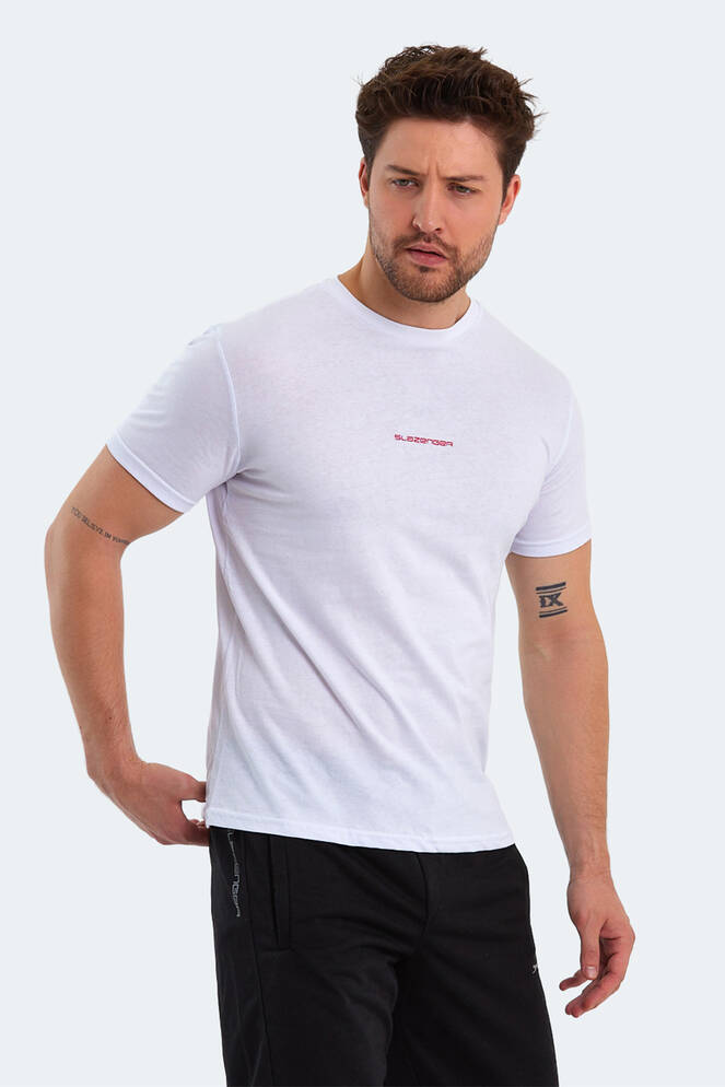 Slazenger PATSY Erkek Kısa Kollu T-Shirt Beyaz