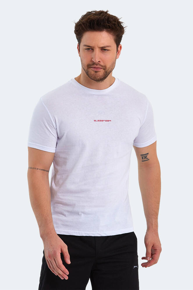 Slazenger PATSY Erkek Kısa Kollu T-Shirt Beyaz