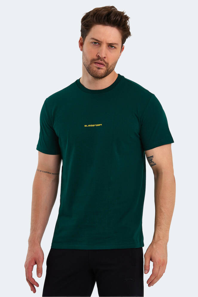 Slazenger PATSY Erkek Kısa Kollu T-Shirt Koyu Yeşil