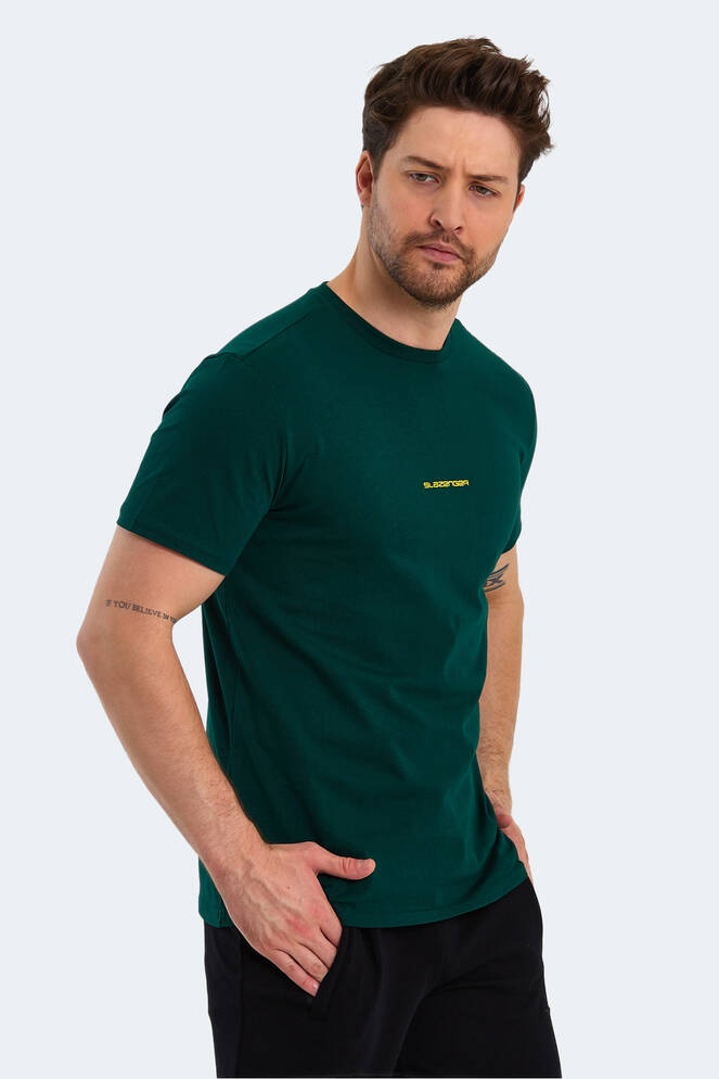 Slazenger PATSY Erkek Kısa Kollu T-Shirt Koyu Yeşil