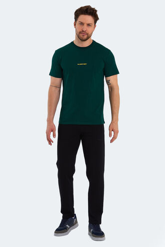 Slazenger PATSY Men's Short Sleeve T-Shirt Dark Green - Thumbnail