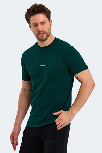 Slazenger PATSY Men's Short Sleeve T-Shirt Dark Green - Thumbnail