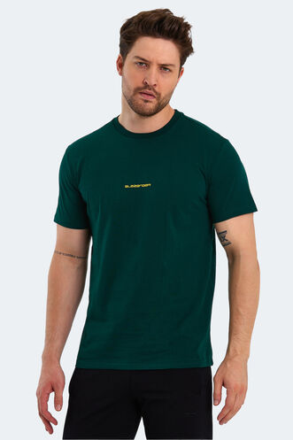 Slazenger PATSY Men's Short Sleeve T-Shirt Dark Green - Thumbnail