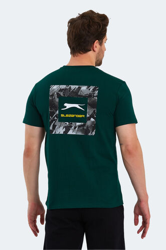 Slazenger PATSY Men's Short Sleeve T-Shirt Dark Green - Thumbnail