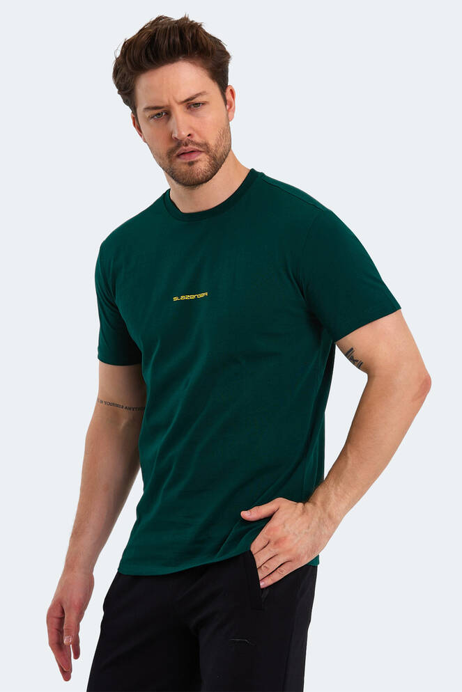 Slazenger PATSY Men's Short Sleeve T-Shirt Dark Green