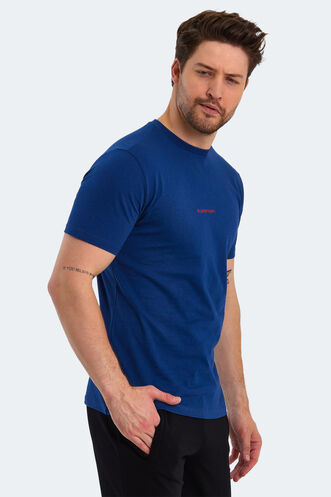 Slazenger PATSY Men's Short Sleeve T-Shirt Indigo - Thumbnail