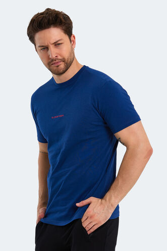 Slazenger PATSY Men's Short Sleeve T-Shirt Indigo - Thumbnail