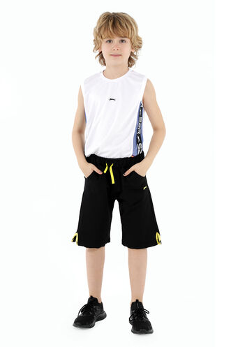 Slazenger PATTON Boys' Shorts Black - Thumbnail