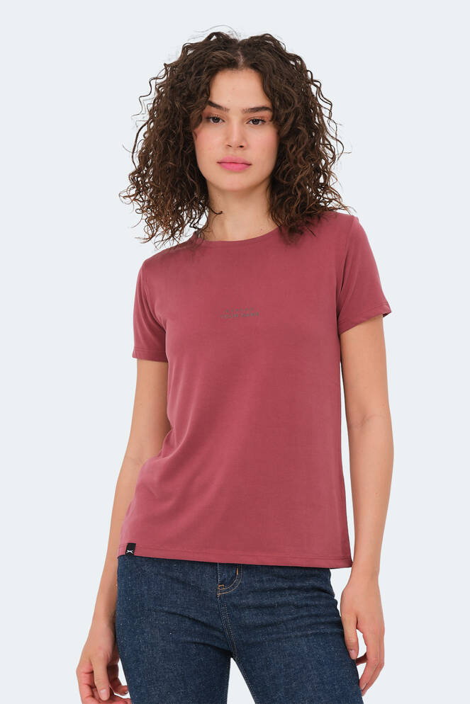 Slazenger PAYTONS Kadın T-Shirt Bordo