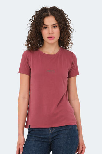 Slazenger PAYTONS Kadın T-Shirt Bordo - Thumbnail