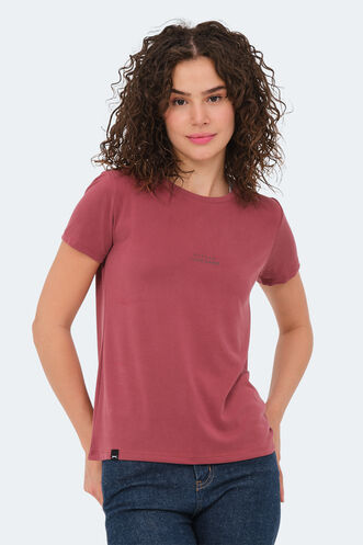 Slazenger PAYTONS Women's T-Shirt Burgundy - Thumbnail