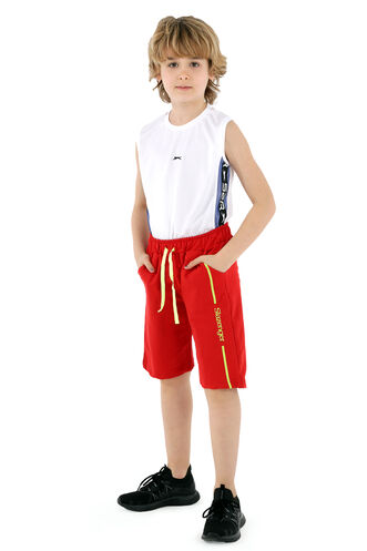 Slazenger PECE Boys' Shorts Red - Thumbnail