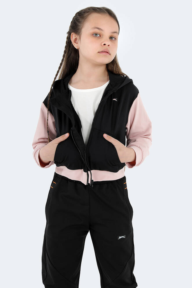 Slazenger PENI Girls Children Sweatshirt Black