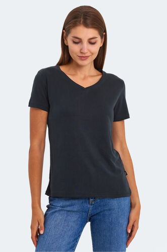 Slazenger PERICAS Women's T-Shirt Black - Thumbnail