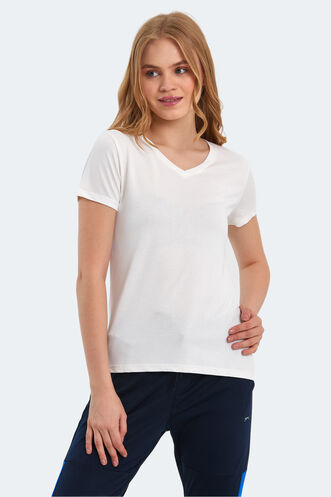 Slazenger PERICAS Women's T-Shirt Ecru - Thumbnail