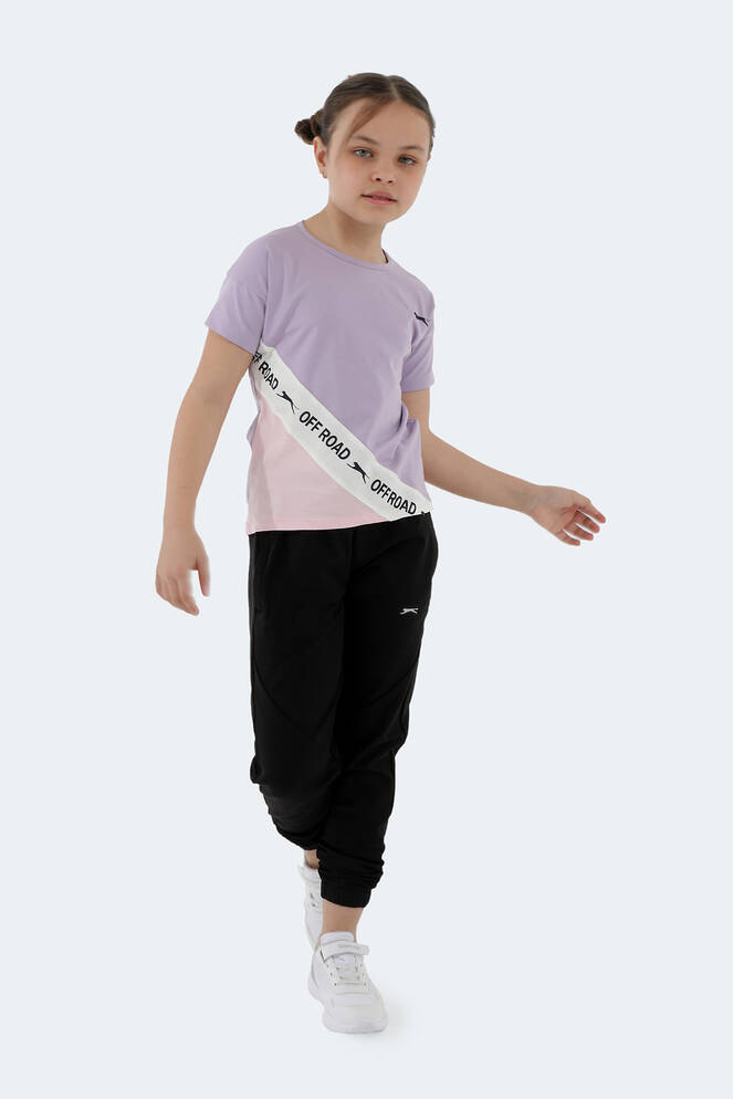 Slazenger PINA Girl Child Short Sleeve T-Shirt Lilac