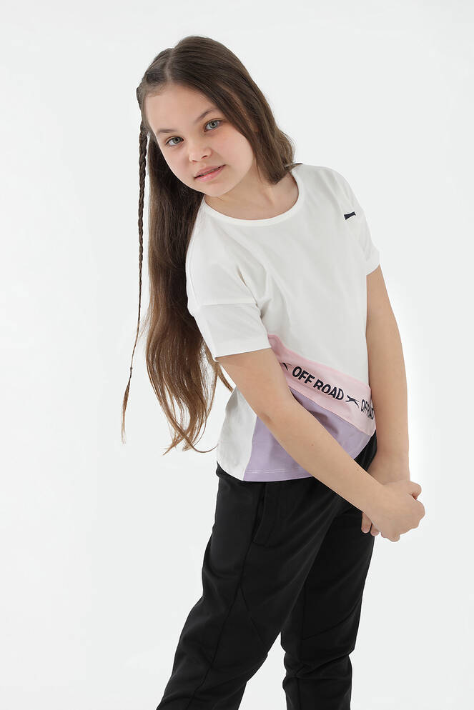 Slazenger PINA Girls Short Sleeve T-Shirt White