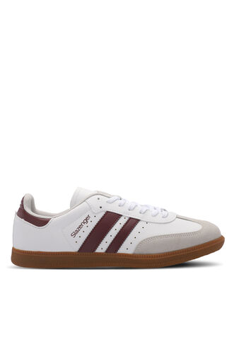 Slazenger - Slazenger PING Erkek Sneaker Ayakkabı Beyaz - Bordo